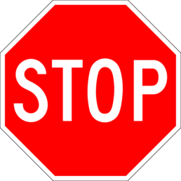 Stop sign