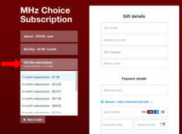 mhz choice gift subscription dropdown menu