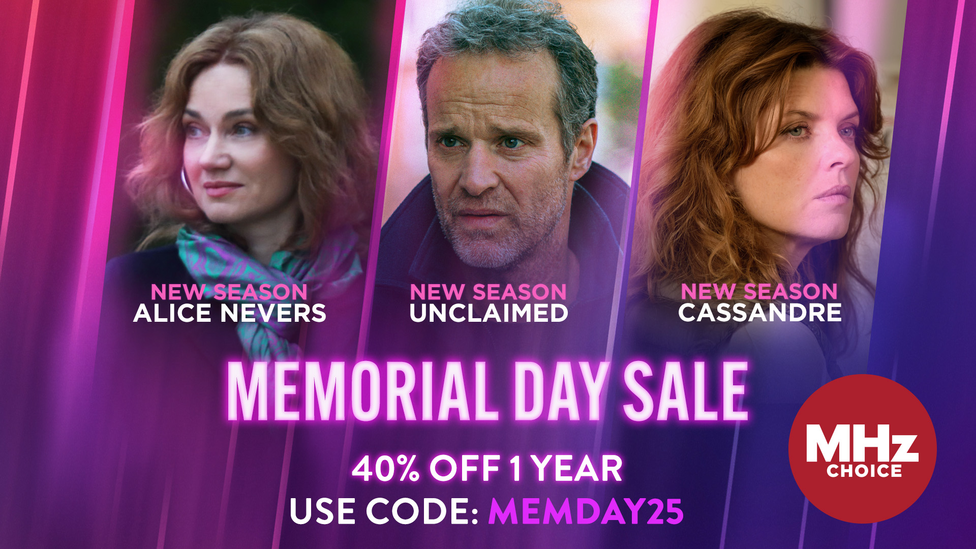MEMORIAL DAY SALE 2025 16x9 Returning French Series