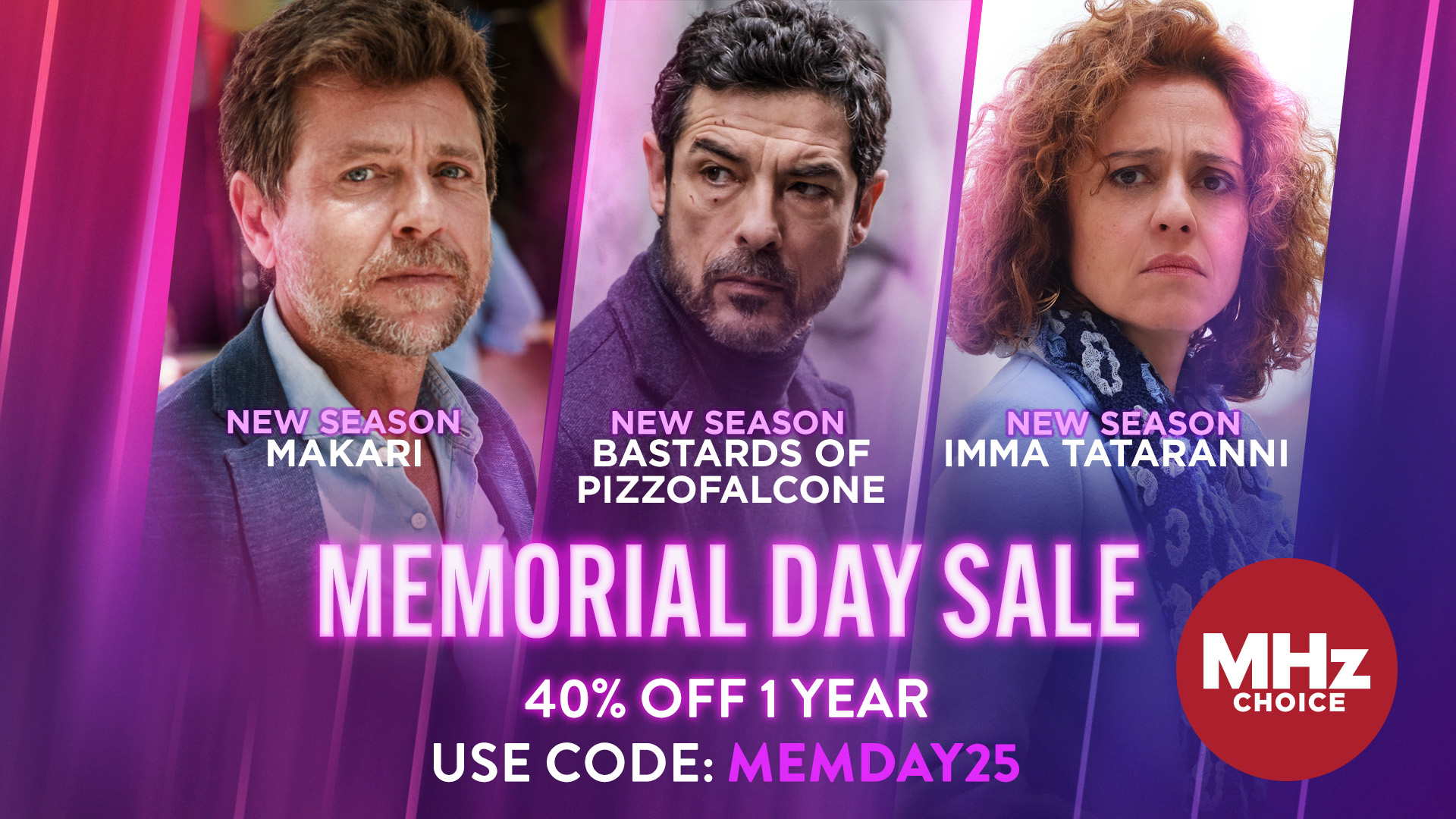 MEMORIAL DAY SALE 2025 16x9 Returning Italian Series