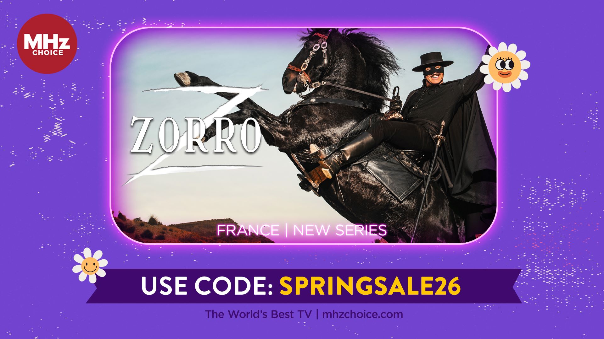 SPRING SALE 2026 16x9 Zorro